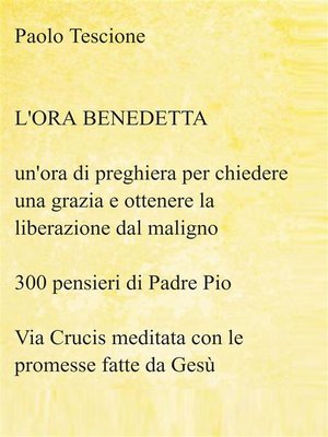 cover image of L'Ora Benedetta